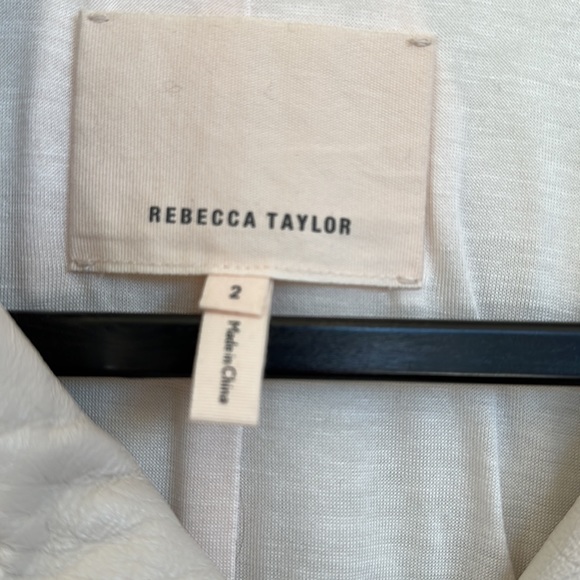 Rebecca Taylor Leather Jacket size 2 mint condition - Picture 3 of 8